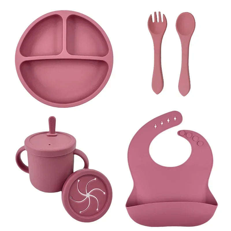 BPA Free Silicone Baby Feeding Set