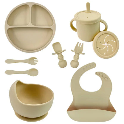 BPA Free Silicone Baby Feeding Set