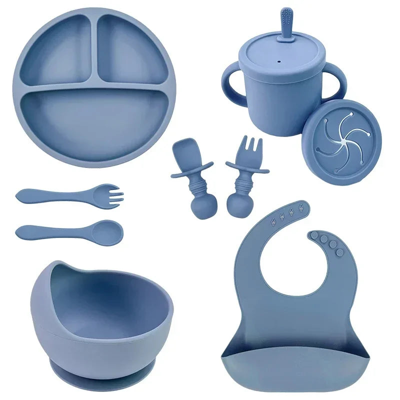 BPA Free Silicone Baby Feeding Set